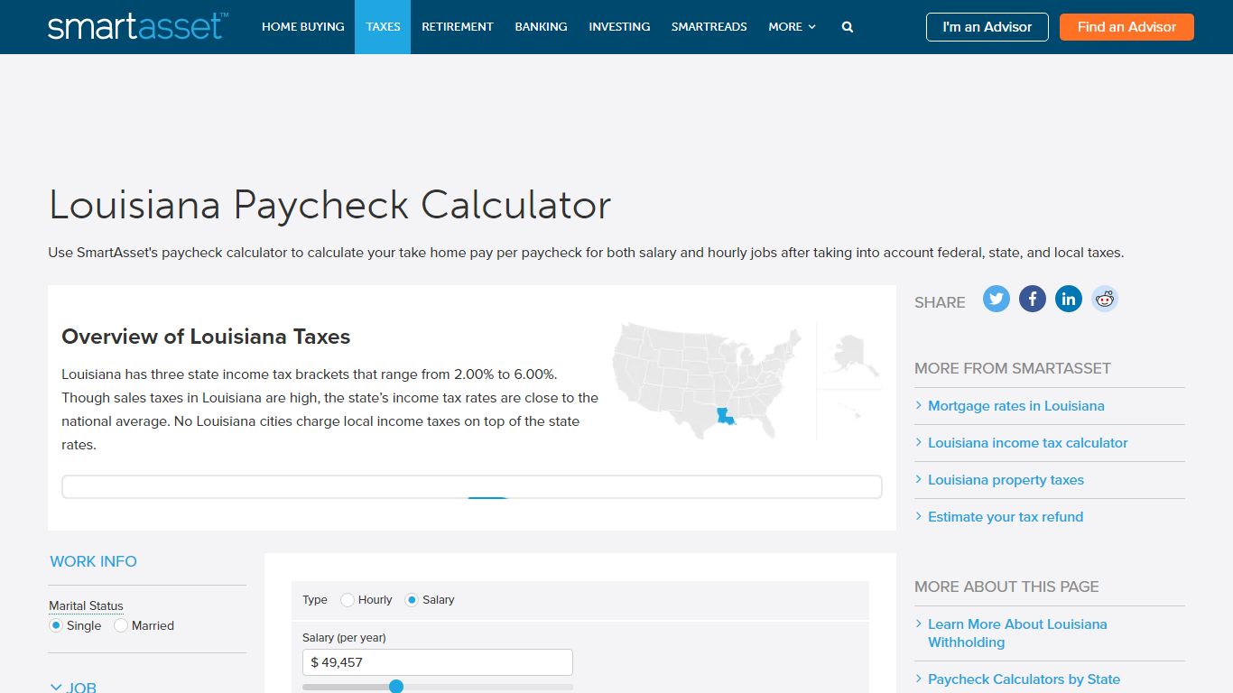 Louisiana Paycheck Calculator - SmartAsset